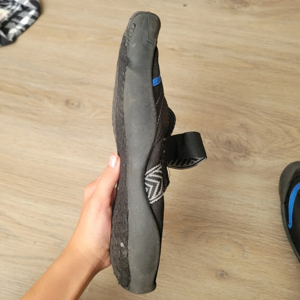 Water Shoes Mens Size 7-8 Black Blue Aqua Socks Beach Pool Swim Surf Sport 74